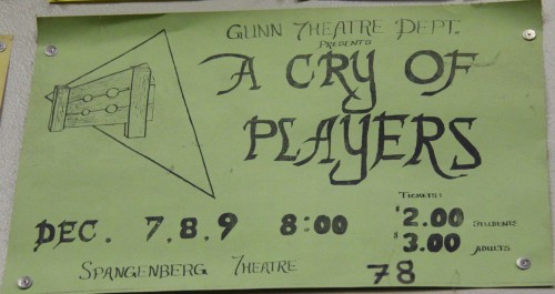 1978 Cry of Players Poster