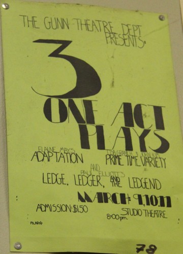 1978 One Acts Poster