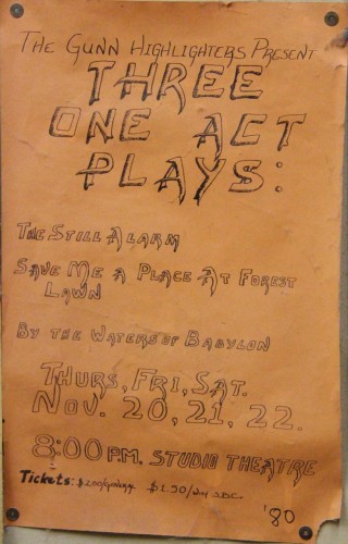 Poster for One Acts 1980